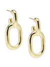 Saks Fifth Avenue Made In Italy Women's 14k Yellow Gold Link Drop Earrings In Yellow Gold