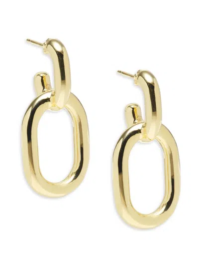 Saks Fifth Avenue Made In Italy Women's 14k Yellow Gold Link Drop Earrings