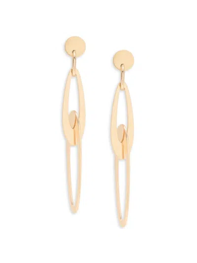 Saks Fifth Avenue Made In Italy Women's 14k Yellow Gold Link Drop Earrings