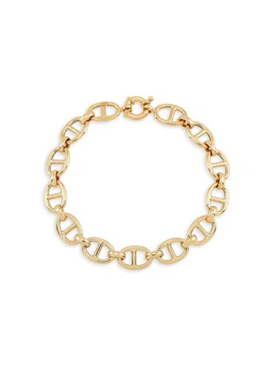 Saks Fifth Avenue Made In Italy Women's 14k Yellow Gold Mariner Link Bracelet