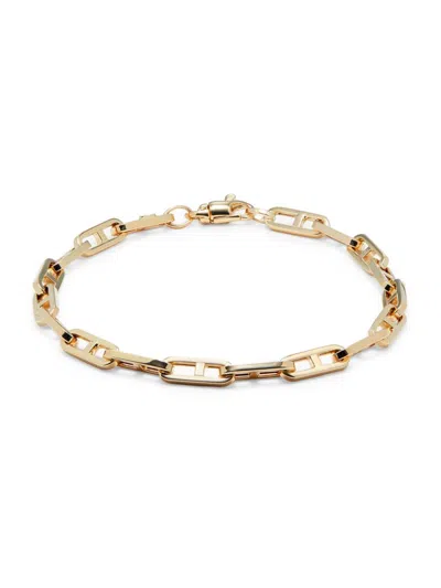 Saks Fifth Avenue Made In Italy Women's 14k Yellow Gold Mariner Link Chain Bracelet