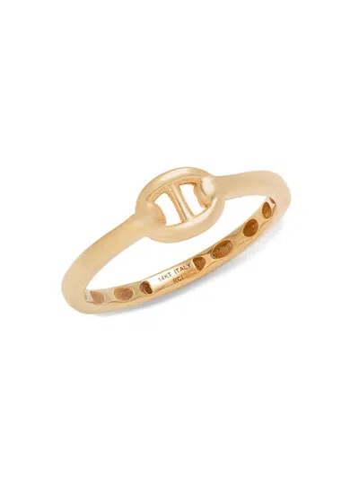 Saks Fifth Avenue Made In Italy Women's 14k Yellow Gold Mariner Link Ring