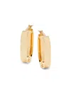 Saks Fifth Avenue Made In Italy Women's 14k Yellow Gold Oval Huggie Earrings In Yellow Gold