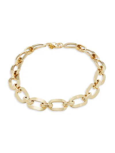 Saks Fifth Avenue Made In Italy Women's 14k Yellow Gold Oval Link Bracelet