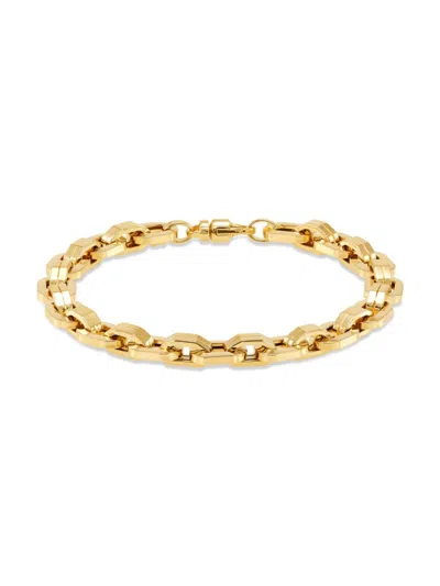 Saks Fifth Avenue Made In Italy Women's 14k Yellow Gold Oval Link Bracelet