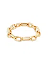 SAKS FIFTH AVENUE MADE IN ITALY WOMEN'S 14K YELLOW GOLD OVAL PAPERCLIP LINK BRACELET