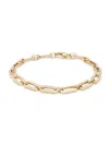 Saks Fifth Avenue Made In Italy Women's 14k Yellow Gold Chain Bracelet In Gold