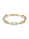 SAKS FIFTH AVENUE MADE IN ITALY WOMEN'S 14K YELLOW GOLD PAPERCLIP CHAIN BRACELET