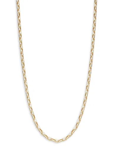 Saks Fifth Avenue Made In Italy Women's 14k Yellow Gold Paperclip Chain Necklace