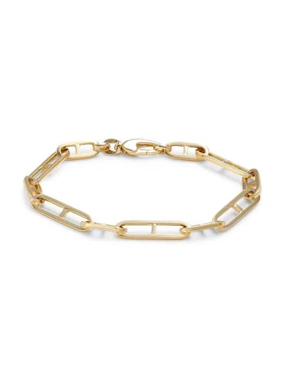 Saks Fifth Avenue Made In Italy Women's 14k Yellow Gold Paperclip Link Bracelet
