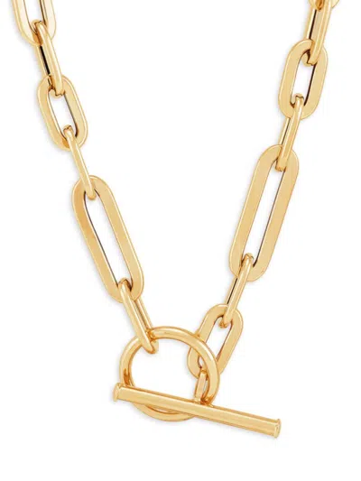 Saks Fifth Avenue Made In Italy Women's 14k Yellow Gold Paperclip Necklace