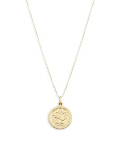 Saks Fifth Avenue Made In Italy Women's 14k Yellow Gold Pendant Necklace