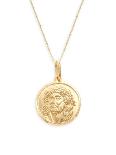 Saks Fifth Avenue Made In Italy Women's 14k Yellow Gold Pendant Necklace