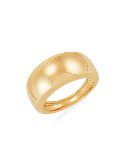 Saks Fifth Avenue Made In Italy Women's 14k Yellow Gold Polished Band Ring
