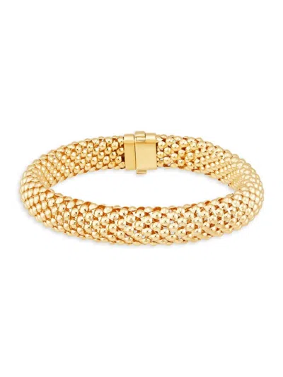 Saks Fifth Avenue Made In Italy Women's 14k Yellow Gold Popcorn Chain Bracelet