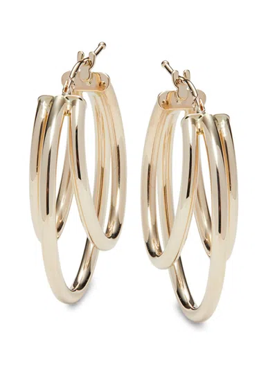 Saks Fifth Avenue Made In Italy Women's 14k Yellow Gold Ring Hoop Earrings
