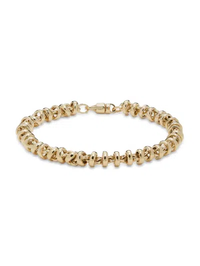 Saks Fifth Avenue Made In Italy Women's 14k Yellow Gold Rondella Chain Bracelet