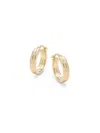 Saks Fifth Avenue Made In Italy Women's 14k Yellow Gold Round Hoop Earrings In Yellow Gold