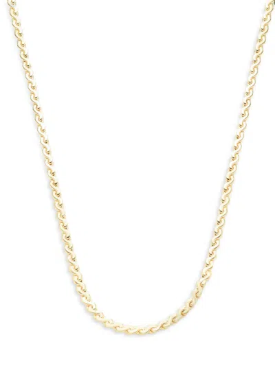 Saks Fifth Avenue Made In Italy Women's 14k Yellow Gold Serpentine Chain Necklace/18"