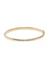 Saks Fifth Avenue Made In Italy Women's 14k Yellow Gold Shrimp Bangle Bracelet In Yellow Gold