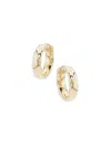 Saks Fifth Avenue Made In Italy Women's 14k Yellow Gold Shrimp Huggie Earrings In Yellow Gold