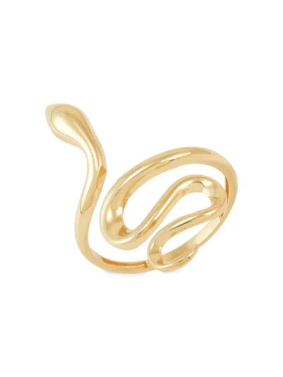 Saks Fifth Avenue Made In Italy Women's 14k Yellow Gold Snake Ring