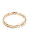 SAKS FIFTH AVENUE MADE IN ITALY WOMEN'S 14K YELLOW GOLD TEXTURED BANGLE BRACELET