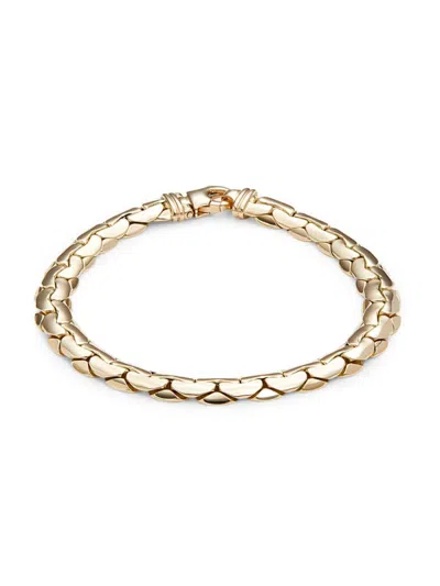 Saks Fifth Avenue Made In Italy Women's 14k Yellow Gold Textured Bracelet