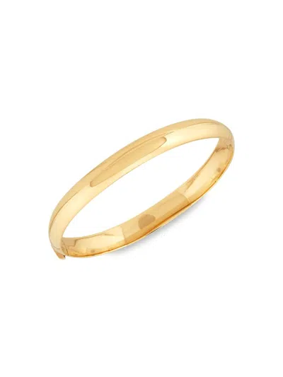 Saks Fifth Avenue Made In Italy Women's 14k Yellow Gold Tube Bracelet