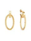 Saks Fifth Avenue Made In Italy Women's 14k Yellow Gold Tube Drop Earrings In Yellow Gold