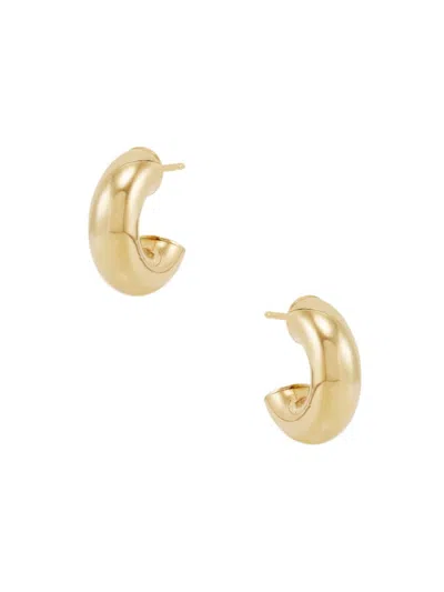 Saks Fifth Avenue Made In Italy Women's 14k Yellow Gold Tube Earrings