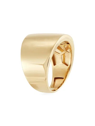 Saks Fifth Avenue Made In Italy Women's 14k Yellow Gold Wide Band Ring