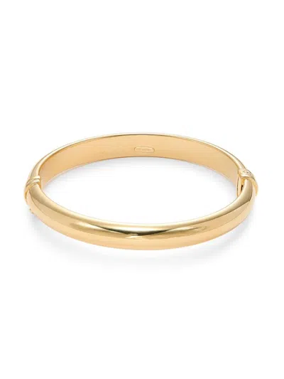 Saks Fifth Avenue Made In Italy Women's 18k Goldplated Sterling Silver Bangle Bracelet