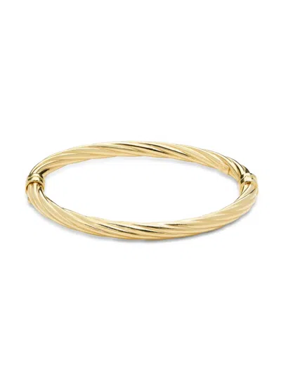 Saks Fifth Avenue Made In Italy Women's 18k Goldplated Sterling Silver Bangle Bracelet