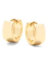 SAKS FIFTH AVENUE MADE IN ITALY WOMEN'S 18K YELLOW GOLDPLATED STERLING SILVER BOLD LINK DROP EARRINGS