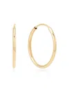Saks Fifth Avenue Made In Italy Women's Build Your Own Collection 14k Yellow Gold Endless Tube Hoop Earrings In 1.2 X 16 Mm