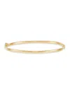 Saks Fifth Avenue Made In Italy Women's Build Your Own Collection 14k Yellow Gold Hinge Bangle Bracelet In 3 Mm