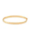 Saks Fifth Avenue Made In Italy Women's Build Your Own Collection 14k Yellow Gold Hinge Bangle Bracelet In 5 Mm