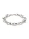 SAKS FIFTH AVENUE MADE IN ITALY WOMEN'S RHODIUM PLATED STERLING SILVER MARINER LINK BRACELET