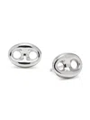 SAKS FIFTH AVENUE MADE IN ITALY WOMEN'S RHODIUM PLATED STERLING SILVER STUD EARRINGS