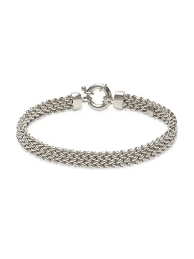 Saks Fifth Avenue Made In Italy Women's Sterling Silver Tessere Bracelet