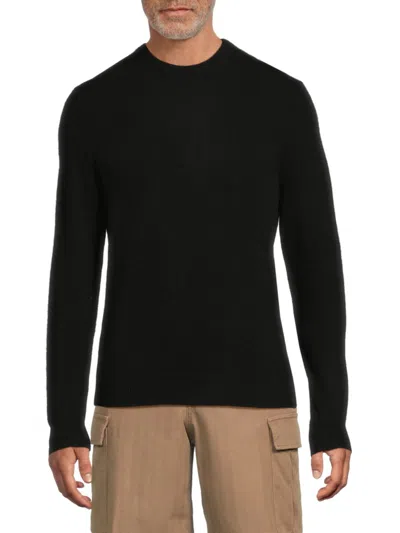 Saks Fifth Avenue Men's 100% Cashmere Crewneck Sweater In Black