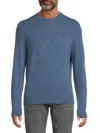 Saks Fifth Avenue Men's 100% Cashmere Crewneck Sweater In Blue