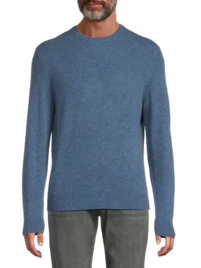 Saks Fifth Avenue Men's 100% Cashmere Crewneck Sweater In Blue