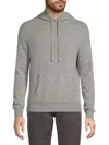 Saks Fifth Avenue Men's 100% Cashmere Pullover Hoodie In Gray
