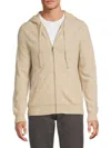Saks Fifth Avenue Men's 100% Cashmere Zip-up Hoodie In Brown