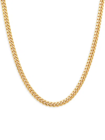 Saks Fifth Avenue Men's 14k Goldplated Sterling Silver Curb Chain Necklace