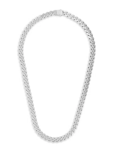 Saks Fifth Avenue Men's 14k White Gold Classic Miami Cuban Chain Necklace In Metallic