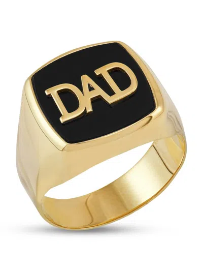 Saks Fifth Avenue Men's 14k Yellow Gold & Onyx Dad Signet Ring