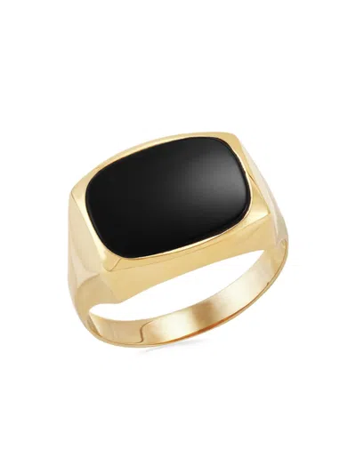 Saks Fifth Avenue Men's 14k Yellow Gold & Onyx Signet Ring